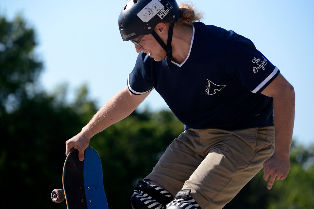 Jesse "Coco" Siebert competes in the intermediate category of Shred Fest